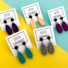 Load image into Gallery viewer, Peach Matte Alex Drop Earrings *