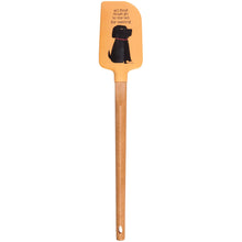 Load image into Gallery viewer, All Food to the Lab For Testing Dog Lover Spatula | Wooden Handle Double-Sided Silicone Spatula