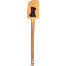 Load image into Gallery viewer, All Food to the Lab For Testing Dog Lover Spatula | Wooden Handle Double-Sided Silicone Spatula