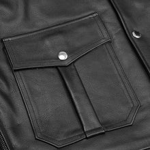 Load image into Gallery viewer, Blackhawk Men’s Leather Motorcycle Jacket