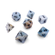 Load image into Gallery viewer, Amazonite - 7 Piece RPG Set Gemstone Dice