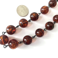 Load image into Gallery viewer, Tortoise Brown Beaded Amelia Necklace