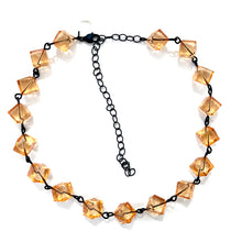 Load image into Gallery viewer, Golden Peach Beaded Amelia Necklace