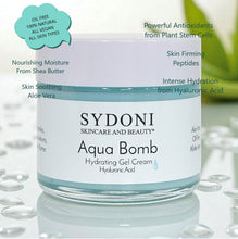 Load image into Gallery viewer, MOST LOVED! AS SEEN IN VOGUE, GQ and WELLNESS MAGAZINES-AQUA BOMB HYDRATING GEL CREAM with HYALURONIC ACID AND PEPTIDES 1.7 fl. oz.