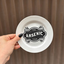 Load image into Gallery viewer, Arsenic Dessert Plate | Victorian-inspired Ceramic Round Dish Plate | 6"