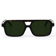 Load image into Gallery viewer, Atlas - Green Tortoise Squared Sunglasses