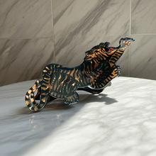 Load image into Gallery viewer, "Attack" Style Tiger Hair Clip | Claw Clip in Velvet Travel Bag
