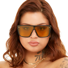 Load image into Gallery viewer, Sustainable Rayz - Limited Edition Yellow Squared Sunglasses
