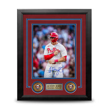 Load image into Gallery viewer, Austin Hays Chest Pound Autographed Philadelphia Phillies 8" x 10" Framed Baseball Photo