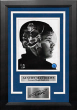 Load image into Gallery viewer, Auston Matthews PROfile Toronto Maple Leafs 8" x 10" Framed Hockey Photo with Engraved Autograph