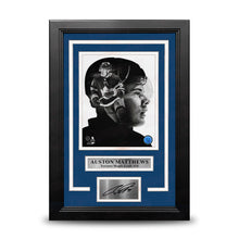 Load image into Gallery viewer, Auston Matthews PROfile Toronto Maple Leafs 8" x 10" Framed Hockey Photo with Engraved Autograph