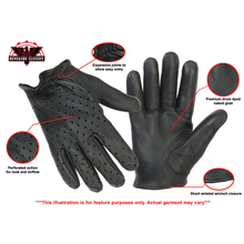 Load image into Gallery viewer, Perforated Police Style Glove