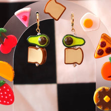 Load image into Gallery viewer, Avocado Toast Beaded Earrings