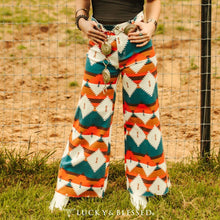 Load image into Gallery viewer, Aztec Tummy Control Cropped Wide Leg Jeans | Western [Sizes 6-14]