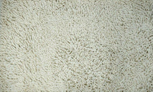 Load image into Gallery viewer, DaDa Bedding Vanilla Ivory White Shaggy Soft Chenille Noodle Carpet Rug Bath Mat
