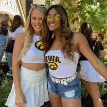 Load image into Gallery viewer, Iowa Hawkeyes White Tube Top