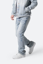 Load image into Gallery viewer, B575 Western Crosshatch Flare Denim - Blue