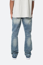 Load image into Gallery viewer, B615 Knee Hole Flare Denim - Blue