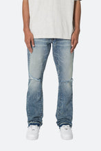 Load image into Gallery viewer, B615 Knee Hole Flare Denim - Blue