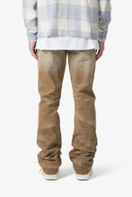 Load image into Gallery viewer, B643 Flare Burnt Denim - Black/Brown