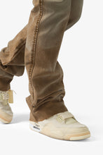 Load image into Gallery viewer, B643 Flare Burnt Denim - Black/Brown