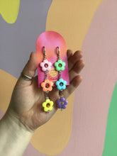 Load image into Gallery viewer, Happy Rainbow Daisy Earrings