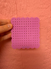Load image into Gallery viewer, Matte purple travel earring holder