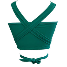 Load image into Gallery viewer, Tulane Green Multi Way Bandeau Top