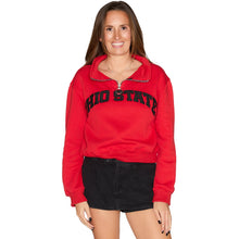 Load image into Gallery viewer, Ohio State OSU Buckeyes Quarter Zip Sweatshirt