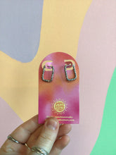 Load image into Gallery viewer, Titanium Textured Hoops