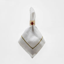 Load image into Gallery viewer, Sparkle bee napkin rings, ruby, set of two