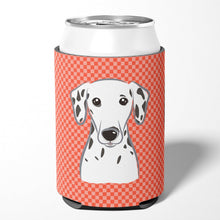 Load image into Gallery viewer, Red Checkered Dalmatian Can or Bottle Hugger BB1131CC