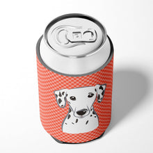 Load image into Gallery viewer, Red Checkered Dalmatian Can or Bottle Hugger BB1131CC