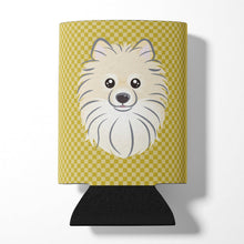 Load image into Gallery viewer, Tan Checkered Pomeranian Can or Bottle Hugger BB1135CC