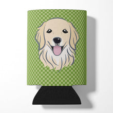 Load image into Gallery viewer, Green Checkered Golden Retriever Can or Bottle Hugger BB1137CC