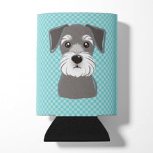 Load image into Gallery viewer, Checkerboard Blue Schnauzer Can or Bottle Hugger BB1144CC