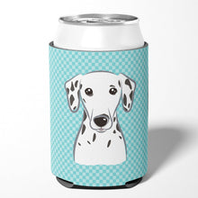 Load image into Gallery viewer, Checkerboard Blue Dalmatian Can or Bottle Hugger BB1148CC