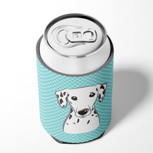 Load image into Gallery viewer, Checkerboard Blue Dalmatian Can or Bottle Hugger BB1148CC