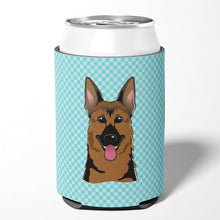 Load image into Gallery viewer, Checkerboard Blue German Shepherd Can or Bottle Hugger BB1149CC