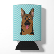 Load image into Gallery viewer, Checkerboard Blue German Shepherd Can or Bottle Hugger BB1149CC