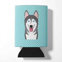 Load image into Gallery viewer, Checkerboard Blue Alaskan Malamute Can or Bottle Hugger BB1156CC