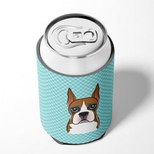 Load image into Gallery viewer, Checkerboard Blue Boxer Can or Bottle Hugger BB1161CC