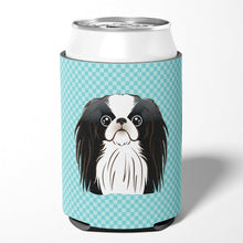 Load image into Gallery viewer, Checkerboard Blue Japanese Chin Can or Bottle Hugger BB1168CC