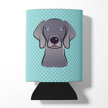 Load image into Gallery viewer, Checkerboard Blue Weimaraner Can or Bottle Hugger BB1169CC