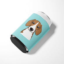 Load image into Gallery viewer, Checkerboard Blue Beagle Can or Bottle Hugger BB1177CC