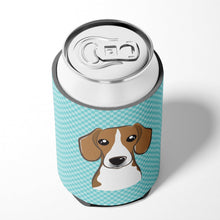 Load image into Gallery viewer, Checkerboard Blue Beagle Can or Bottle Hugger BB1177CC