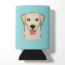 Load image into Gallery viewer, Checkerboard Blue Golden Retriever Can or Bottle Hugger BB1190CC