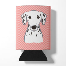 Load image into Gallery viewer, Checkerboard Pink Dalmatian Can or Bottle Hugger BB1210CC