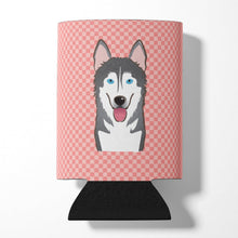 Load image into Gallery viewer, Checkerboard Pink Alaskan Malamute Can or Bottle Hugger BB1218CC