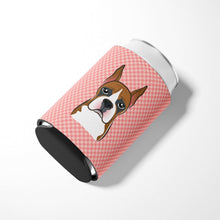 Load image into Gallery viewer, Checkerboard Pink Boxer Can or Bottle Hugger BB1223CC